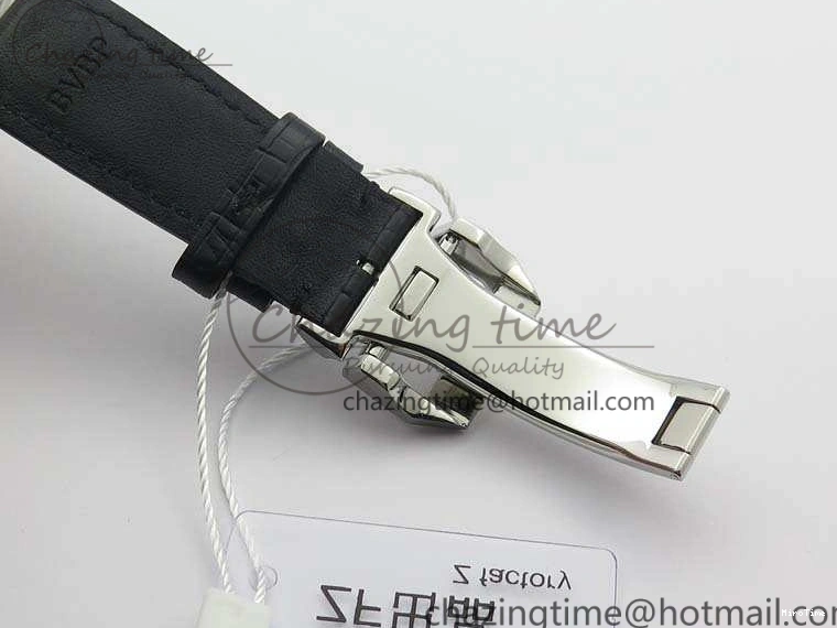 MIROTIME 0524 MoistureWicking Portuguese IW371491 ZF 1:1 Best Edition SS Blue Dial On Leather Strap A79350 (Slim Movement) V 7221